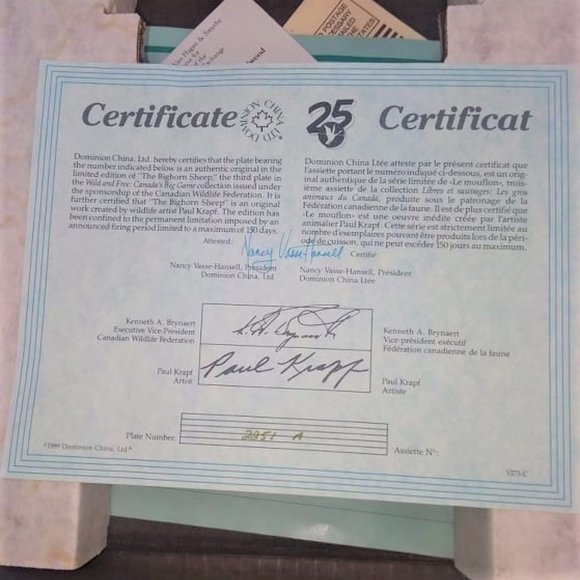 Vintage The Polar Bear Collector Plate Artist Paul Krapf Dominion China LTD - Picture 7 of 10